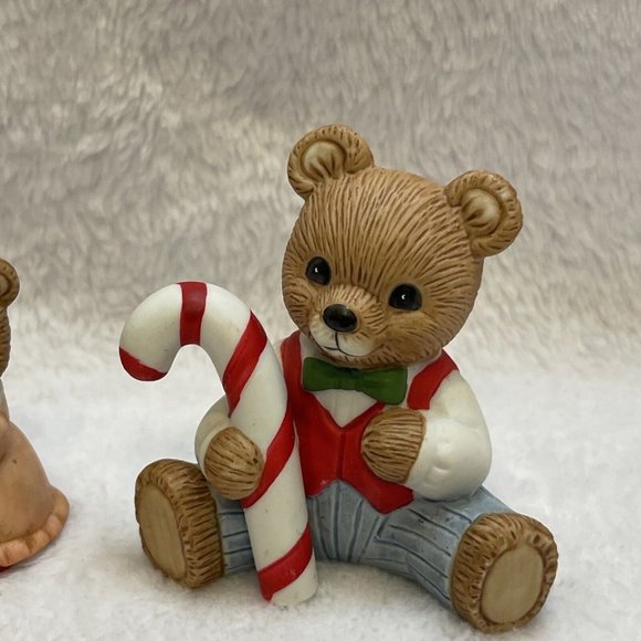 HomCo Country Christmas Teddy Bear Figurines Vintage Set Of 3 (2) 5101 (1) 5211 - Picture 4 of 10